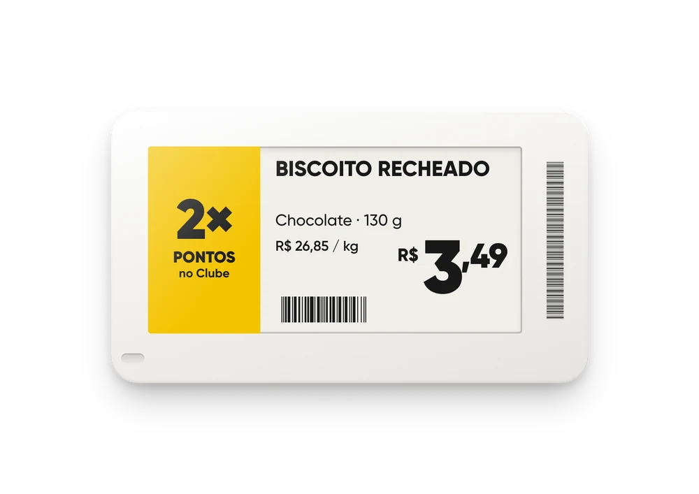 Layout de etiqueta: fidelidade